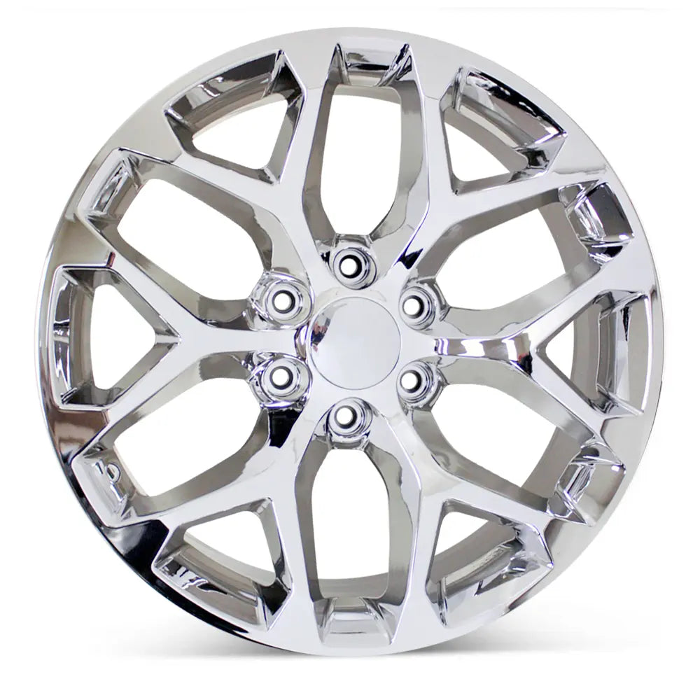 Front view of the 22x9" GMC Trucks wheel replacement 2014-2021 replica rim ALY05668U85N, 19301156