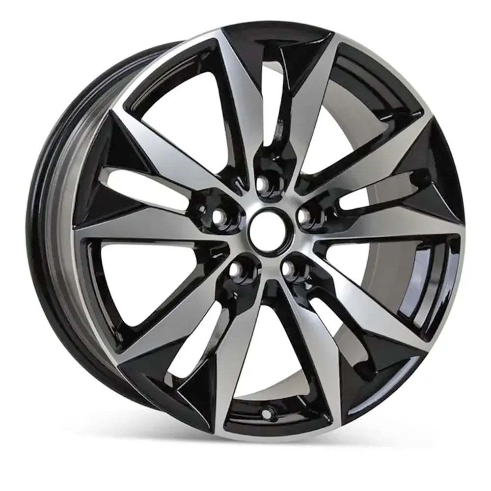 Angle view of the 18x8.5" Chevy Malibu wheel replacement 2016-2021 replica rim ALY05716U45N, 22969723