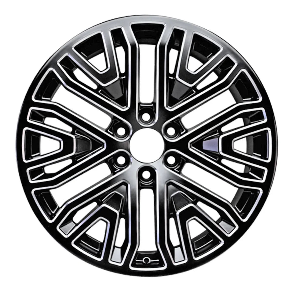 Front view of the 22 GMC Sierra 1500 wheel replacement 2019-2021 replica rim ALY05906U45N