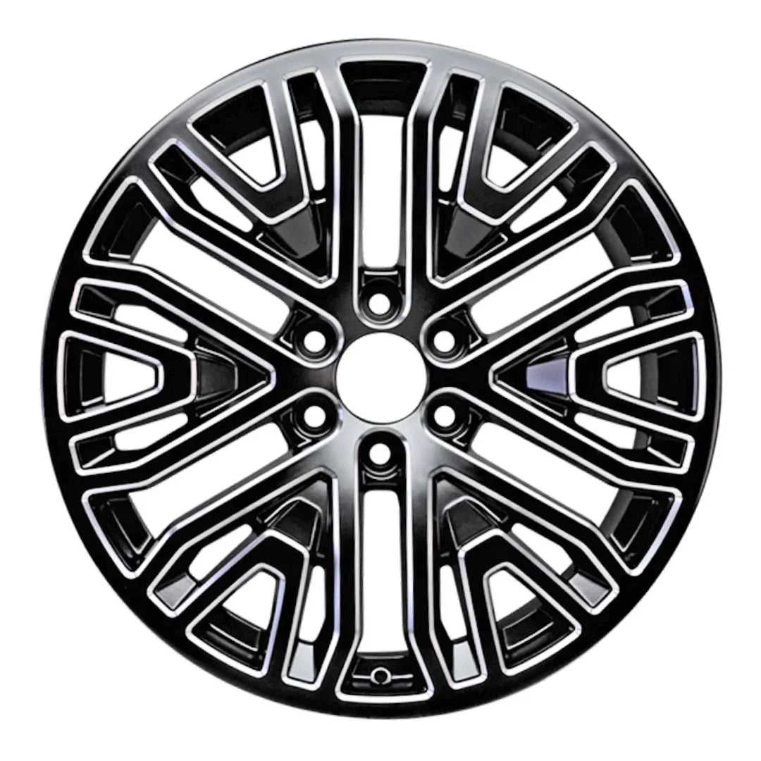Front view of the 22 GMC Sierra 1500 wheel replacement 2019-2021 replica rim ALY05906U45N