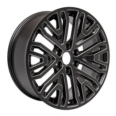 Angle view of the 22 GMC Sierra 1500 wheel replacement 2019-2021 replica rim ALY05906U45N part 84040799