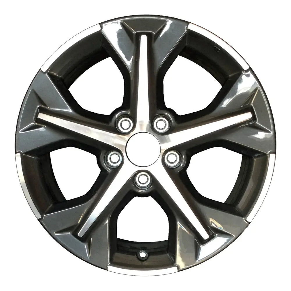 17-inch Honda HRV OEM wheel ALY60302U30. Charcoal rim front view.