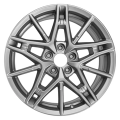 19-inch Nissan Altima OEM wheel ALY62855U35. Charcoal rim front view.