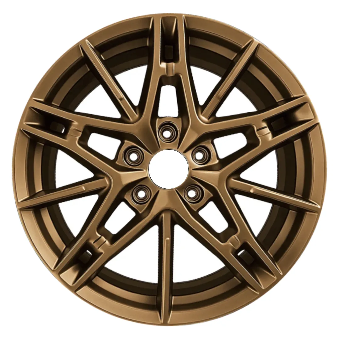 19-inch Nissan Altima OEM wheel ALY62855U55. Bronze rim front view