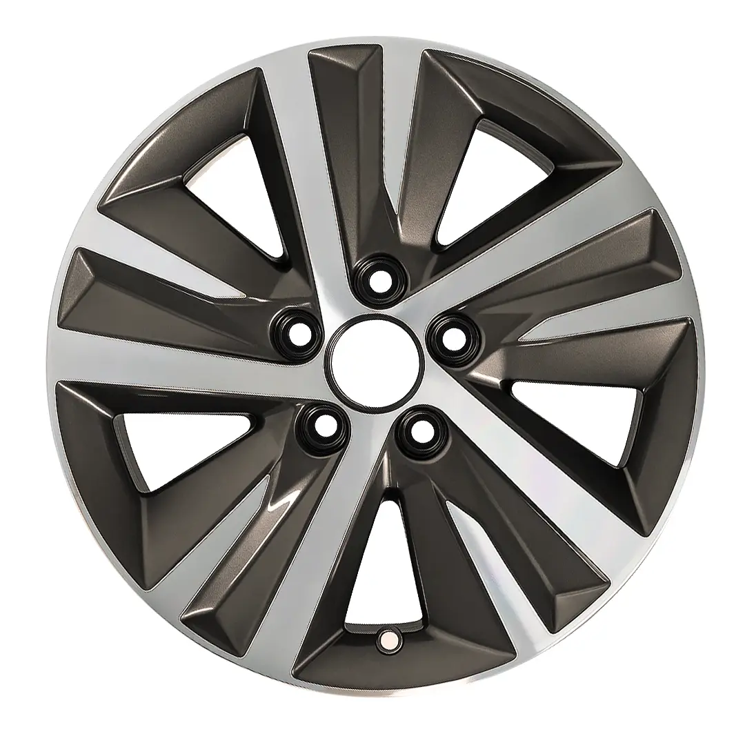 16-inch Honda Civic OEM wheel ALY63159U30. Charcoal rim front view.
