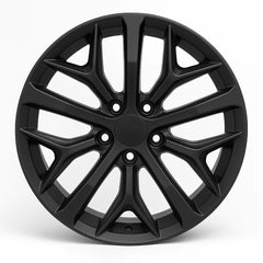 18-inch Honda Civic OEM wheel ALY63163U45. Satin Black rim front view.