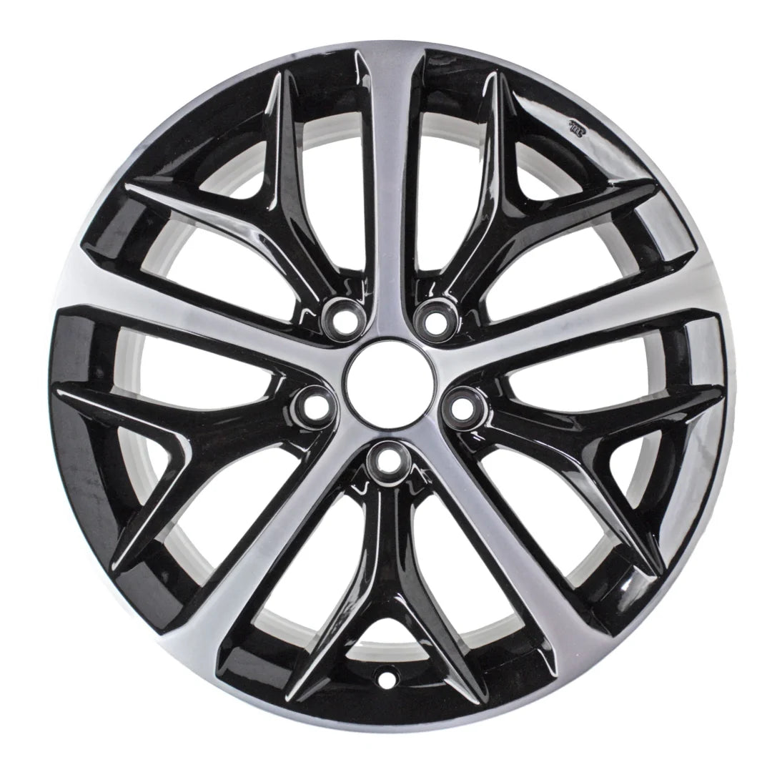Front view of the 18" Honda Civic wheel replacement 2020-2022 replica rim ALY63163U47N part 42700t7waf1