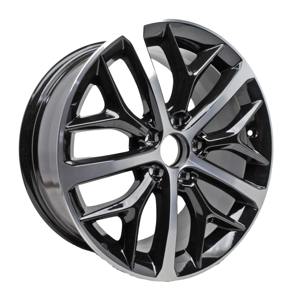 Angle view of the 18" Honda Civic wheel replacement 2020-2022 replica rim ALY63163U47N part 42700t7waf1