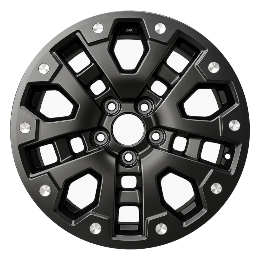 18-inch Honda Ridgeline OEM wheel ALY63635U45. Black rim front view.