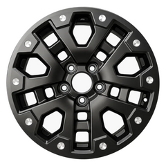 18-inch Honda Ridgeline OEM wheel ALY63635U45. Black rim front view.