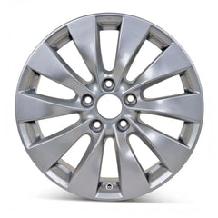 Front view of a 17" Honda Accord wheel replacement 2013-2015 replica rim 42700T2AA92, 42700T2AA91