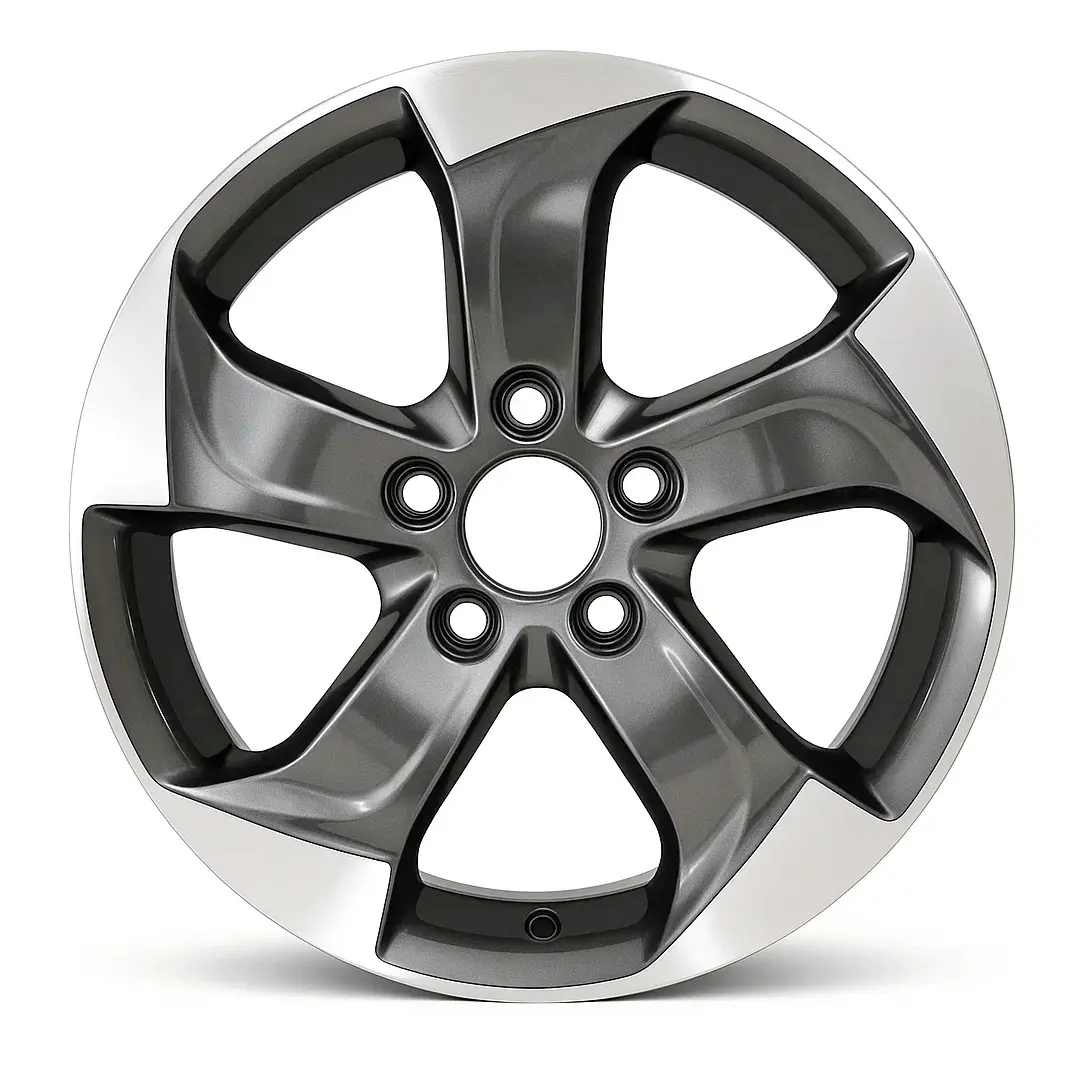 17-inch Honda HRV OEM wheel ALY64075U35. Charcoal rim front view.