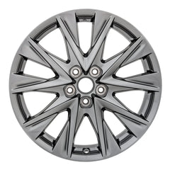 Front view of the 19" 2019-2021 Mazda CX5 wheel replacement ALY64249U35N Charcoal replica rim 9965497090