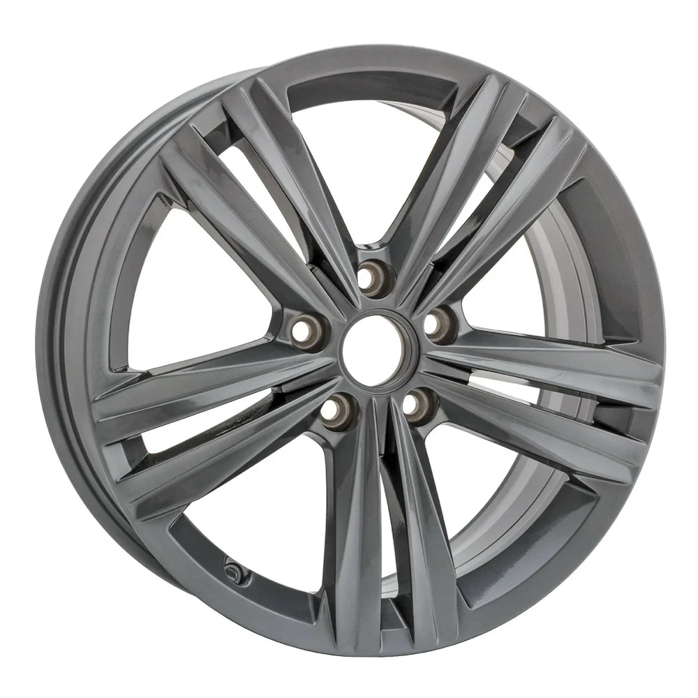 Angle view of the 17 Volkswagen VW Jetta wheel replacement 2019-2021 replica rim ALY70046U35N