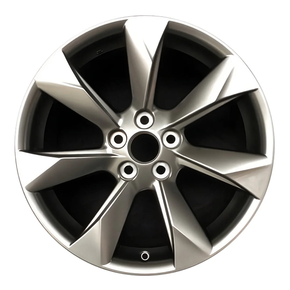 Front view of a 18-inch Lexus RX350 & RX450H OEM wheel. Gray rim part# 426110E240