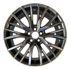 Front view of the 20x8 Hypersilver 2016-2022 Lexus RX replica rim ALY74339U78N. Wheel replacement part 4261A0E110