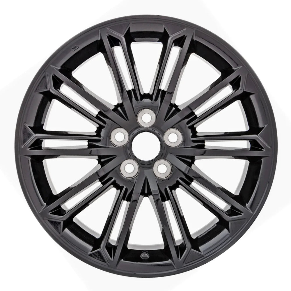 Front view of the 19x8 Black 2020-2021 Toyota Avalon replica rim ALY75234U46N. Wheel replacement part 4261107230