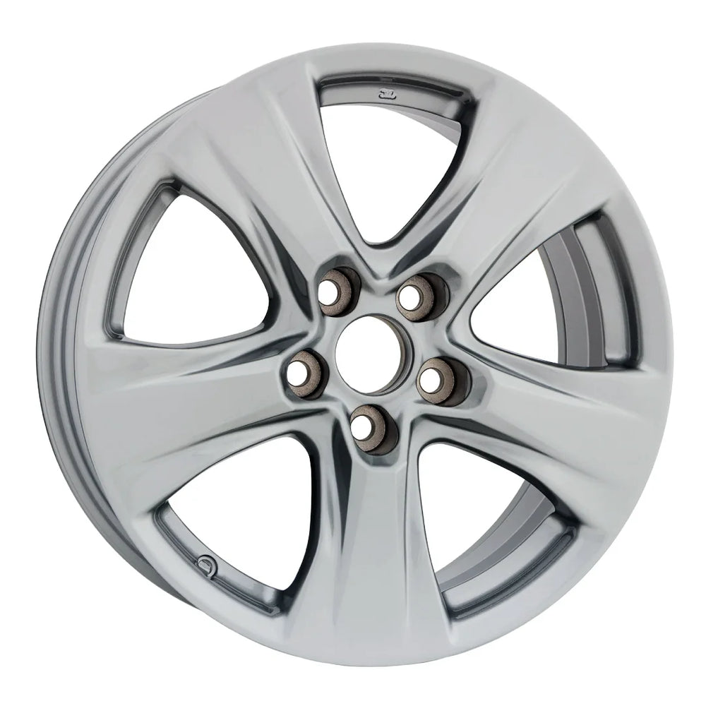 Angle view of the 17x7 Gray 2019-2023 Toyota Rav4 replica rim ALY75240U15N. Wheel replacement part 426110R390