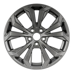 Front view of the 18x7 Gray 2022-2023 Toyota Rav4 replica rim ALY75279U35N. Wheel replacement part 4261A0R150