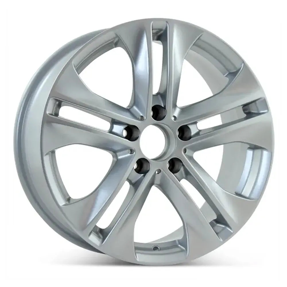 17-inch Mercedes E350 wheel replacement Silver replica rim 85128