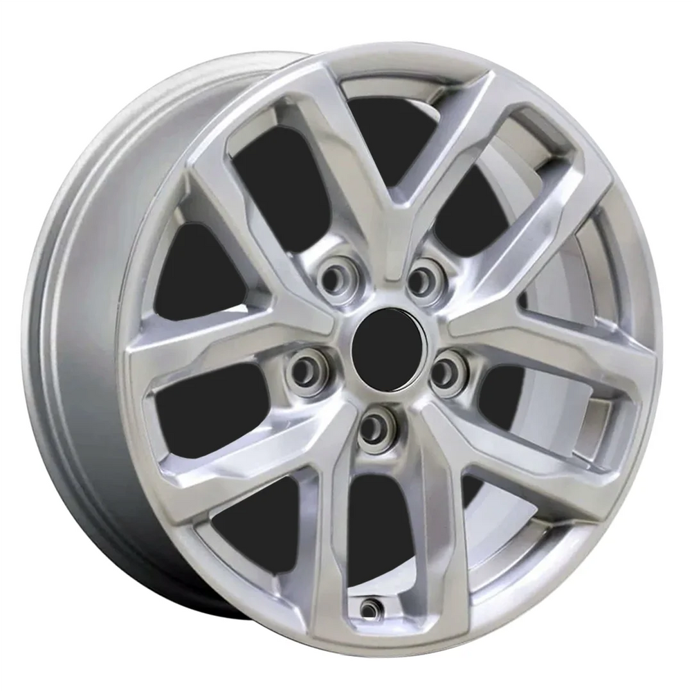 side view of a 17x7.5 inch Jeep Wrangler rim ALY95329U20 Silver OEM wheels for sale 04755591AA