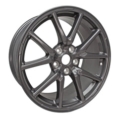 Angle view of the 18 Tesla Model 3 wheel replacement 2017-2021 replica rim ALY96276U35N