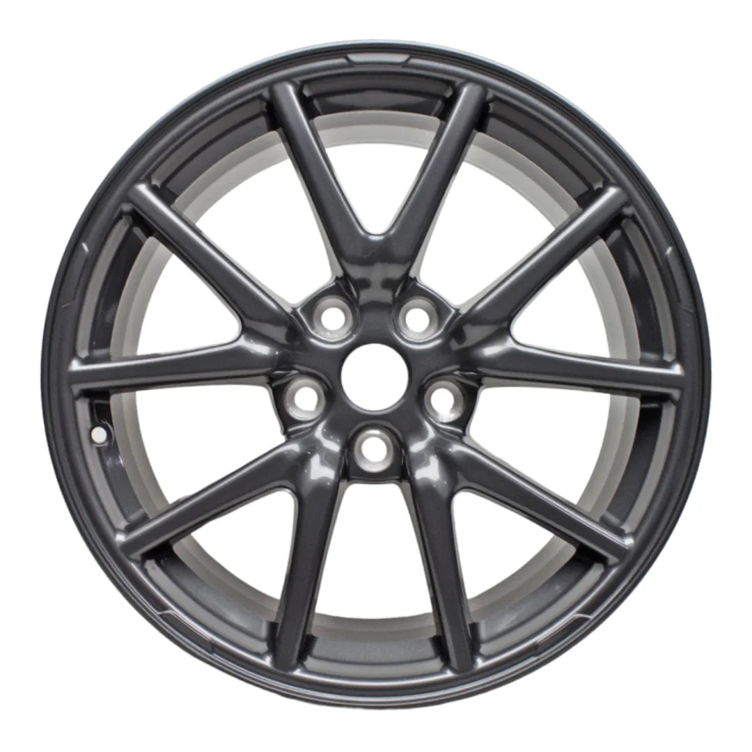 Front view of the 18 Tesla Model 3 wheel replacement 2017-2021 replica rim ALY96276U35N