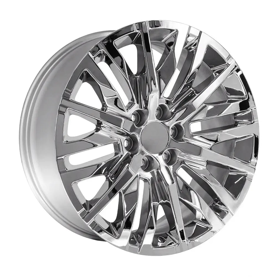 Chevy Style Snowflake Gloss Black Milled Edge 20 Wheels with X/T Tires Chevy Style Snowflake Gloss Black Milled Edge 20 Wheels with X/T Tires