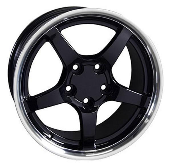 17" Black Machined wheel replacement for Pontiac Firebird 1993-2002. Replica Rim 5910209