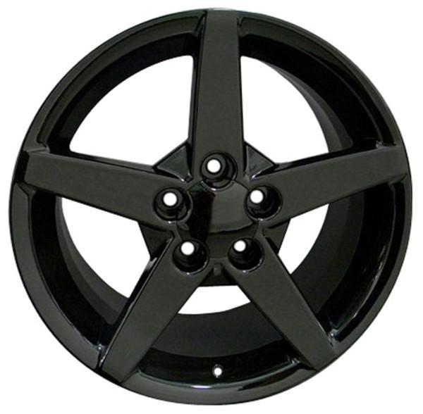 17" Black wheel replacement for Pontiac Firebird 1993-2002. Replica Rim 6824118