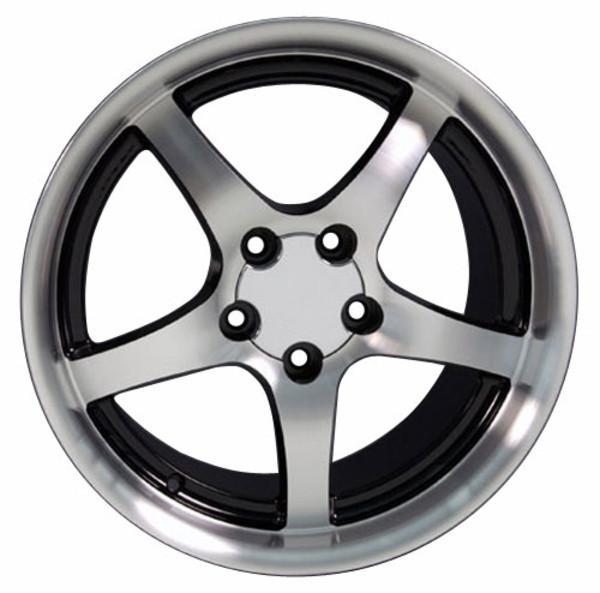 18" Black Machined wheel replacement for Pontiac Firebird  1993-2002. Replica Rim 5910560