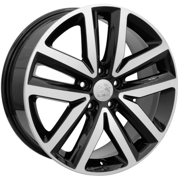 18" Black Machined wheel replacement for Volkswagen VW GTI 2006-2017. Replica Rim 9490043