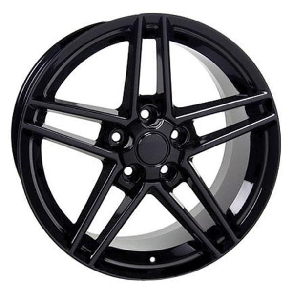 19" Black wheel replacement for Chevy Corvette  2005-2013. Replica Rim 5910242