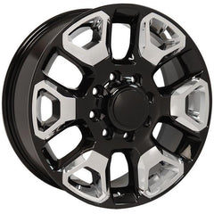 20" Black Chrome Inserts wheel replacement for Dodge RAM 1500 06-08. Replica Rim 9507472