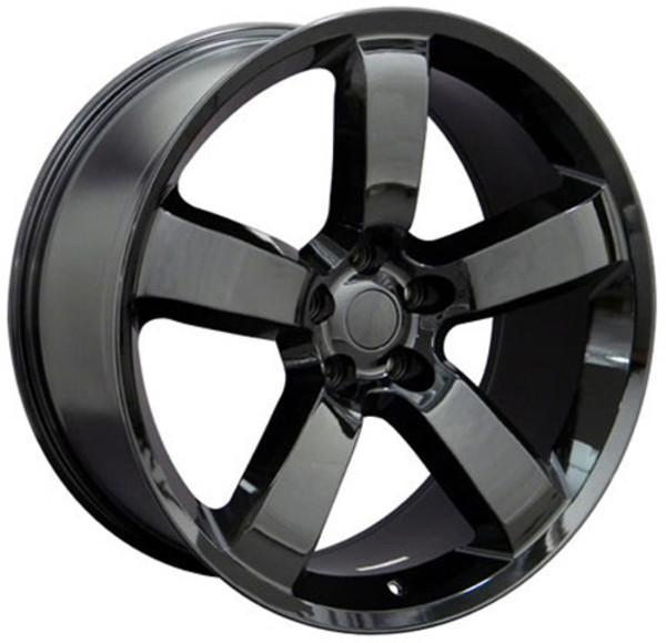 20" Black wheel replacement for Dodge Challenger 2009-2017. Replica Rim 9360888