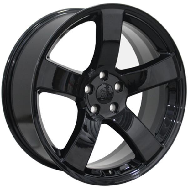 20" Black wheel replacement for Dodge Challenger 2009-2017. Replica Rim 9472108