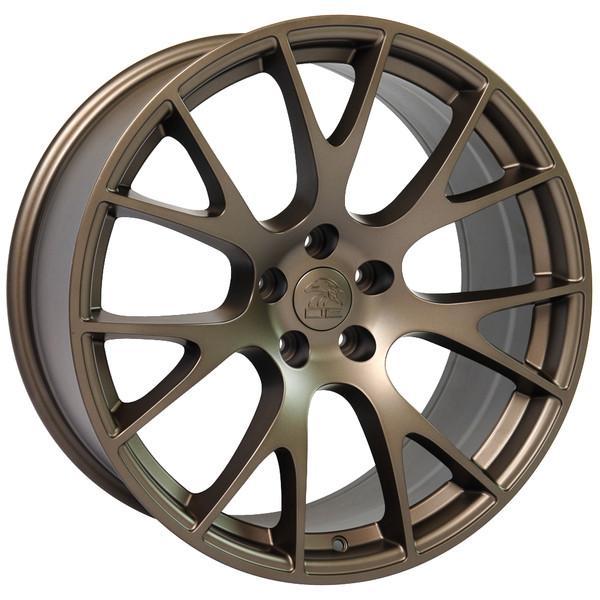 20" Bronze wheel replacement for Dodge Challenger 2009-2017. Replica Rim 9506267