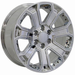 20" Chrome wheel replacement for Chevy C2500 1988-2000. Replica Rim 9506444