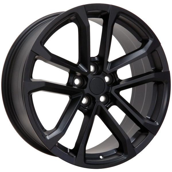 20" Matte Black wheel replacement for Chevy Camaro  2010-2017. Replica Rim 9491666
