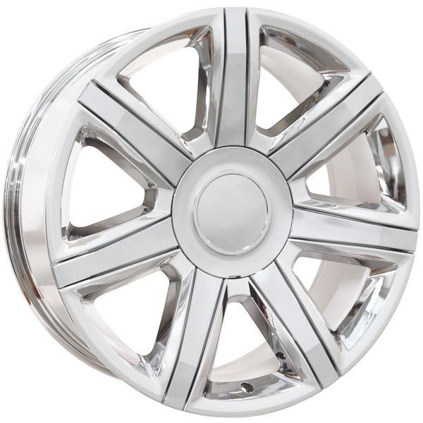 22" Chrome wheel replacement for Chevy C2500 1988-2000. Replica Rim 9506436