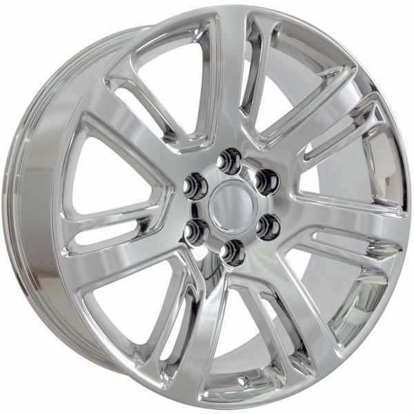 22" Chrome wheel replacement for Chevy C2500 1988-2000. Replica Rim 9506438