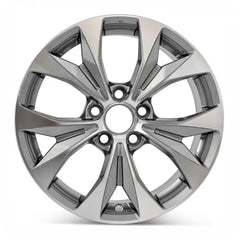 Front view of the 17x7" Honda Civic wheel replacement 2012-2014 replica rim ALY64025U10N, 42700TR4A91