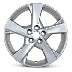 Front view of the 16x6.5" Toyota Corolla Matrix wheel replacement 2011-2014 replica rim ALY69590U20N, 4261102D40