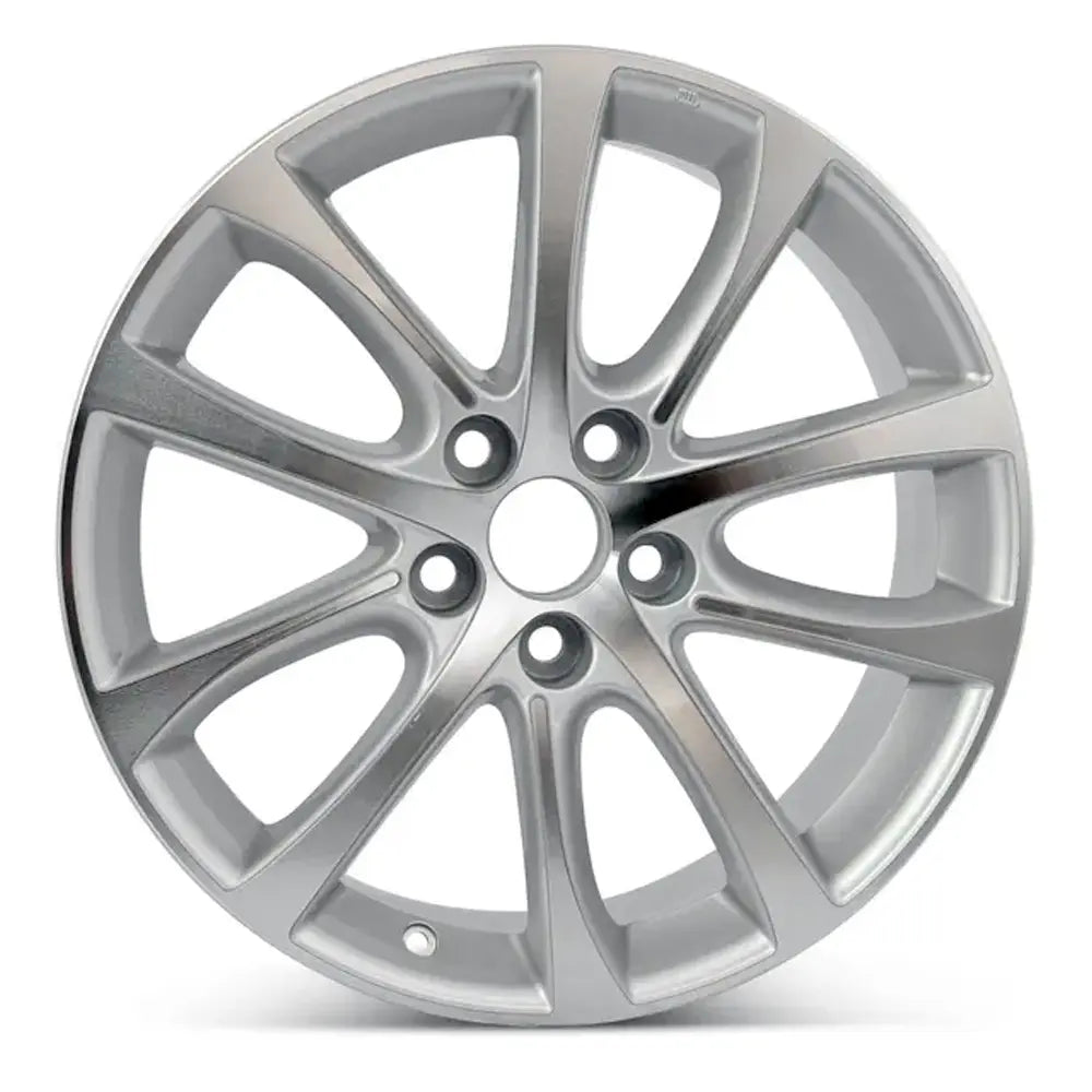 Front view of the 18x7.5" Toyota Avalon wheel replacement 2013-2015 replica rim ALY69624U15N, 4261107080, 4261107090