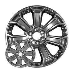 22x9 inch GMC Sierra 1500 rim ALY05660. Hypersilver OEMwheels.forsale 19301190